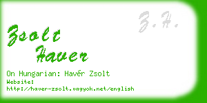 zsolt haver business card